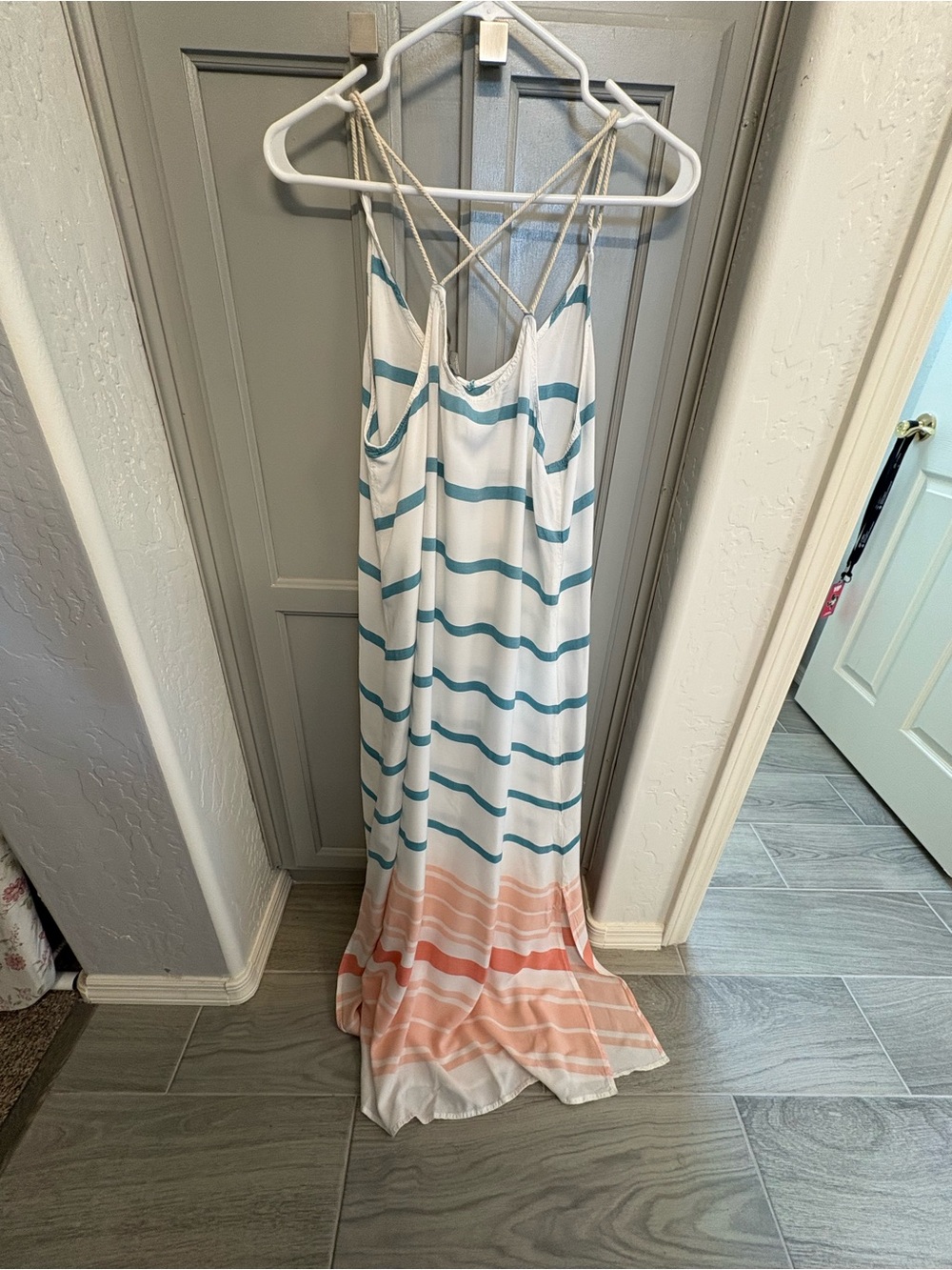 Natural Reflections Colorful Beachy Maxi Cover Up Dress